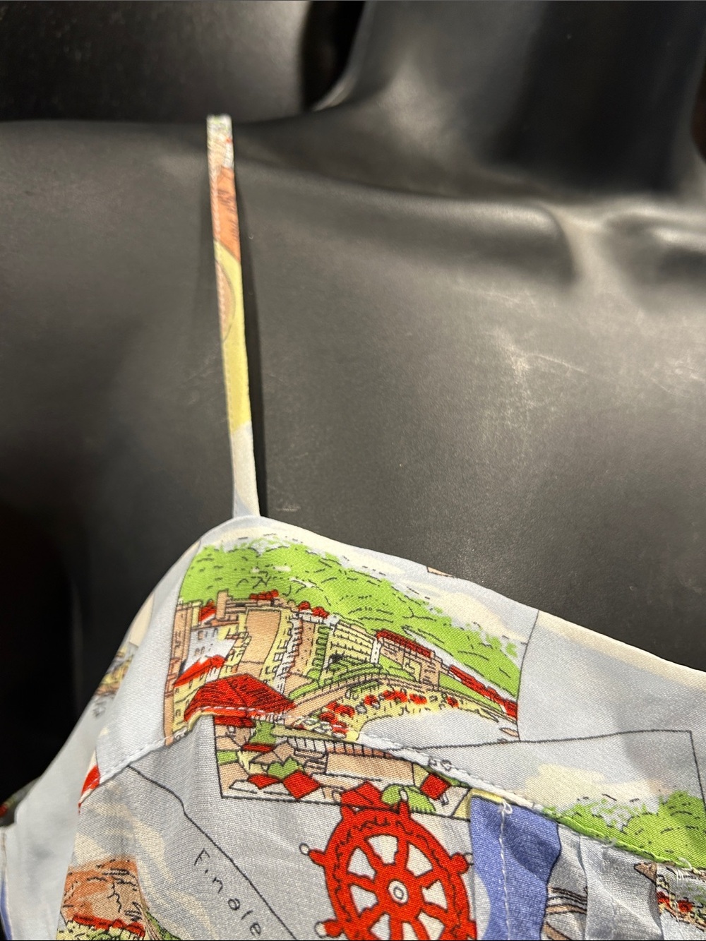 Maeve by Anthropologie silk travel Italy map tank top - Picture 3 of 10